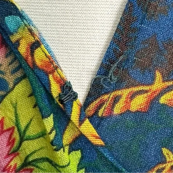 Anthropologie Bl^nk Romalie Printed Wrap Dress Size M - Picture 16 of 16